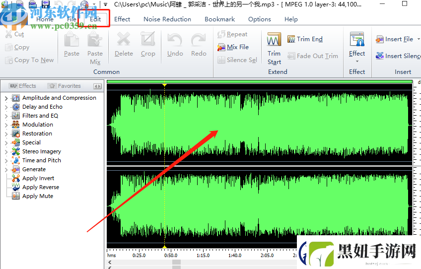 MP3AudioEditor怎么剪切音频文件MP3AudioEditor剪切音频文件的方法步骤