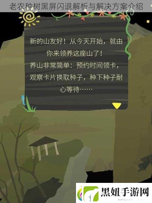 老农种树黑屏闪退解析与解决方案介绍