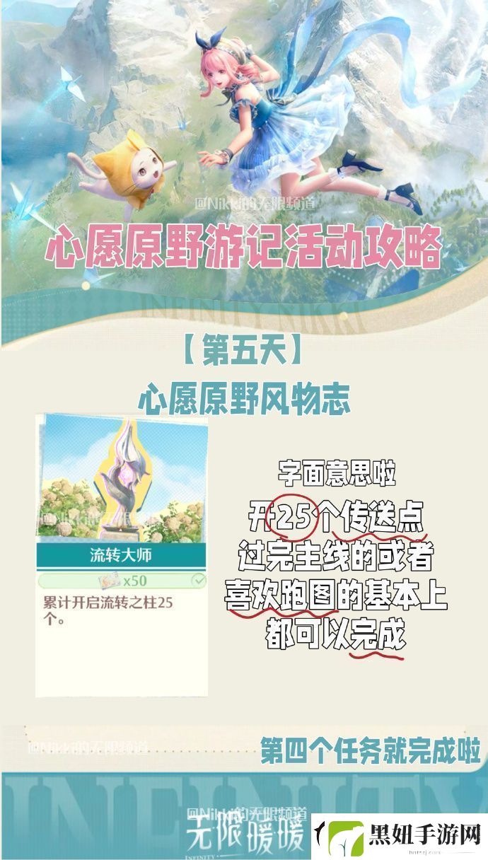 无限暖暖心愿原野游记第五天怎么玩